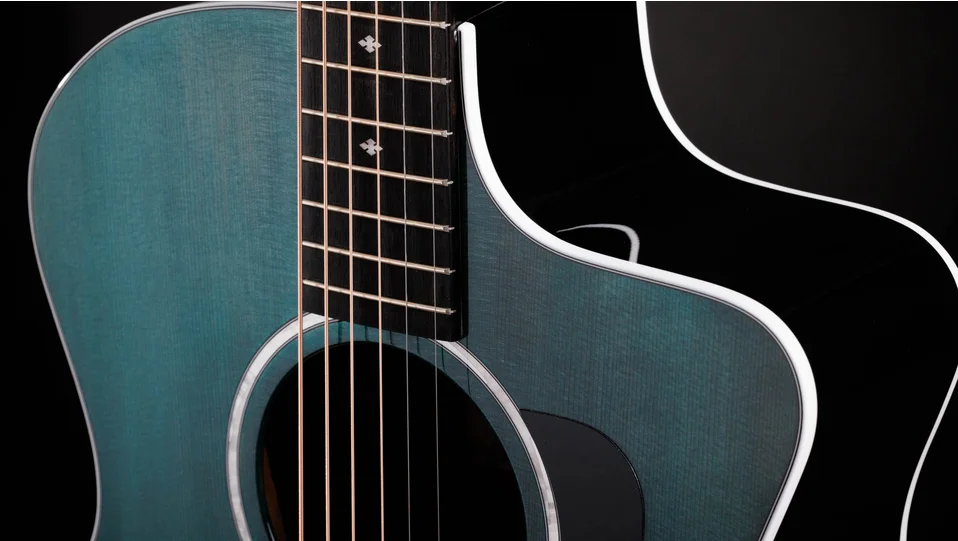 214ce Plus Special Edition, Trans Blue Sapele Acoustic-Electric